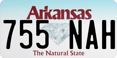 AR license plate 755NAH
