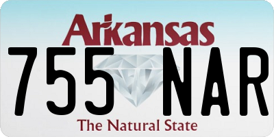 AR license plate 755NAR