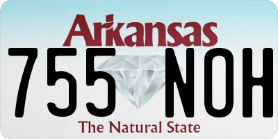 AR license plate 755NOH