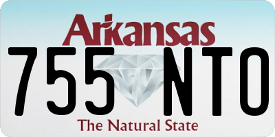 AR license plate 755NTO