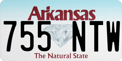 AR license plate 755NTW