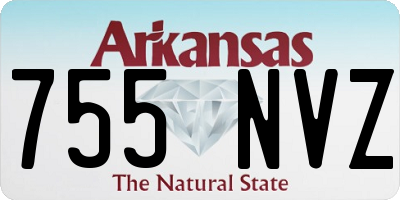 AR license plate 755NVZ