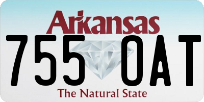 AR license plate 755OAT