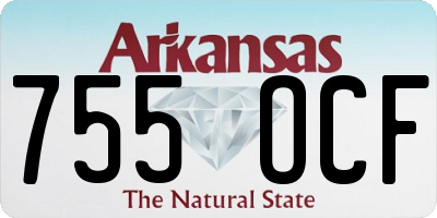 AR license plate 755OCF