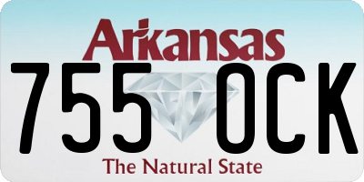 AR license plate 755OCK