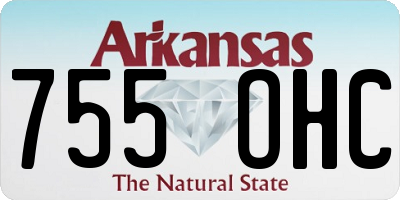 AR license plate 755OHC
