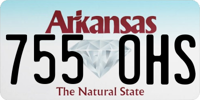 AR license plate 755OHS