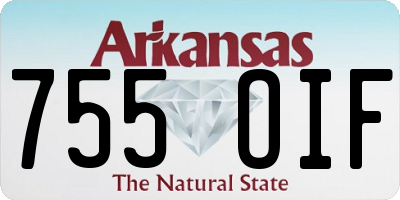 AR license plate 755OIF
