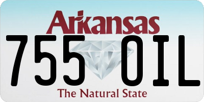 AR license plate 755OIL