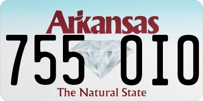 AR license plate 755OIO