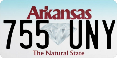 AR license plate 755UNY
