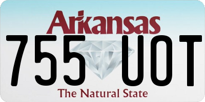 AR license plate 755UOT