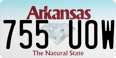 AR license plate 755UOW
