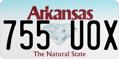 AR license plate 755UOX