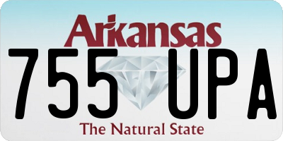AR license plate 755UPA