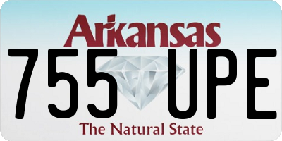 AR license plate 755UPE