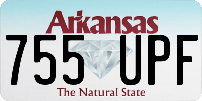 AR license plate 755UPF