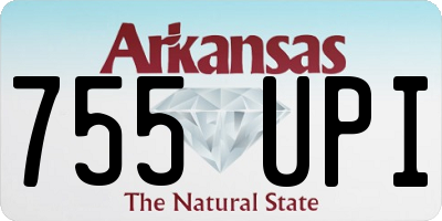 AR license plate 755UPI