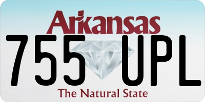 AR license plate 755UPL