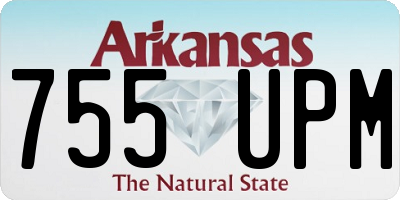 AR license plate 755UPM