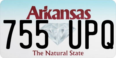 AR license plate 755UPQ