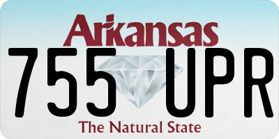 AR license plate 755UPR