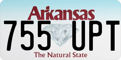 AR license plate 755UPT