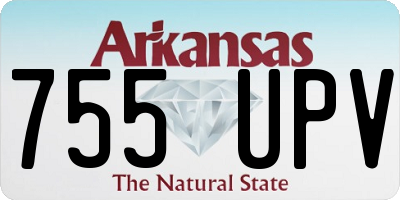 AR license plate 755UPV
