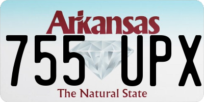 AR license plate 755UPX
