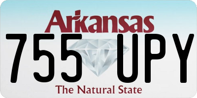 AR license plate 755UPY