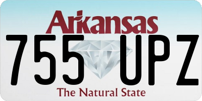 AR license plate 755UPZ