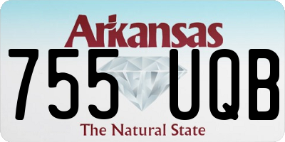 AR license plate 755UQB