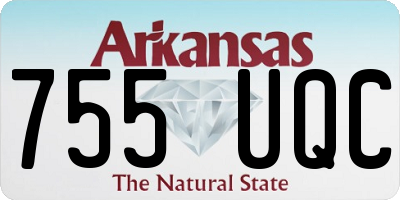 AR license plate 755UQC