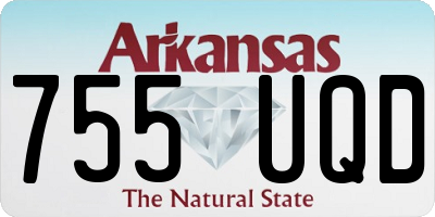 AR license plate 755UQD