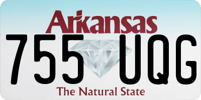 AR license plate 755UQG
