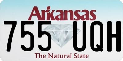 AR license plate 755UQH