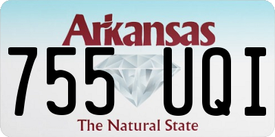 AR license plate 755UQI