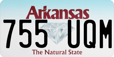 AR license plate 755UQM