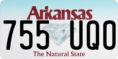 AR license plate 755UQO