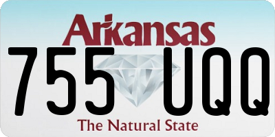 AR license plate 755UQQ