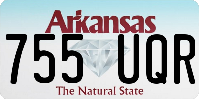 AR license plate 755UQR