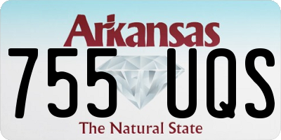 AR license plate 755UQS