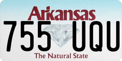 AR license plate 755UQU