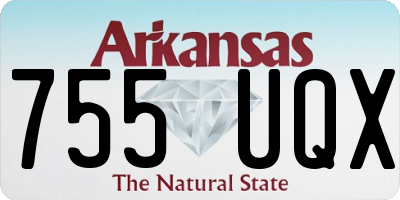 AR license plate 755UQX