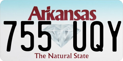 AR license plate 755UQY