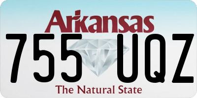 AR license plate 755UQZ