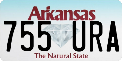 AR license plate 755URA