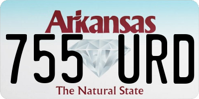 AR license plate 755URD