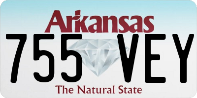 AR license plate 755VEY