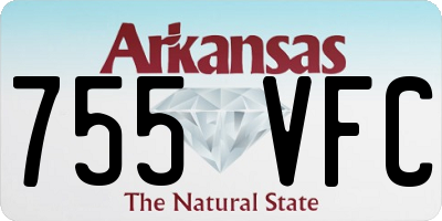 AR license plate 755VFC